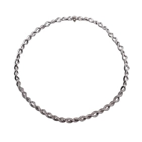 14k Gold Diamond Twist Necklace