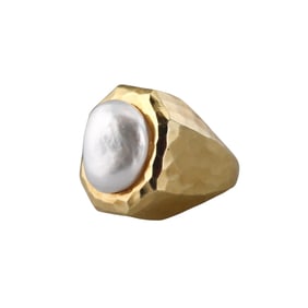 Henry Dunay 18k Gold Pearl Ring