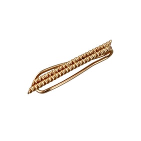 David Webb 18k Gold Tie Bar Clip