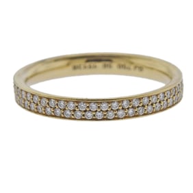 Georg Jensen 18k Yellow Gold Magic Pave Diamond Ring 1513 B