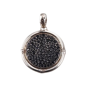 John Hardy Sterling Silver Sapphire Bamboo Pendant