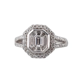 14k Gold Diamond Engagement Ring