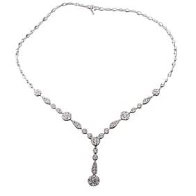 18k Gold 5ctw Diamond Necklace