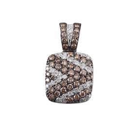 18k Gold Fancy Diamond Pendant