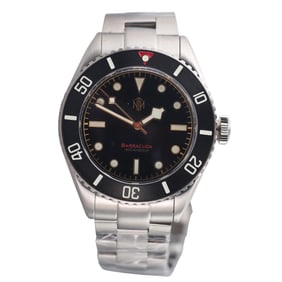 Barracuda Vintage Black No Date Automatic Watch