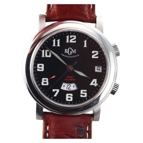 RGM Limited 110-A GMT Alarm Stainless Steel Watch