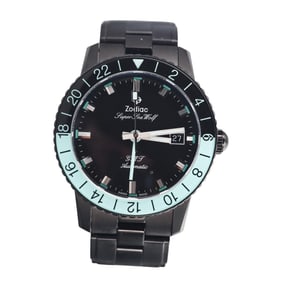 Zodiac Limited Super Sea Wolf GMT Blackout 40mm Watch ZO9407