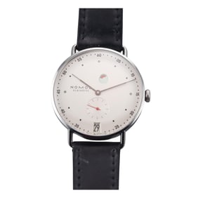 Nomos Glashutte Metro 1101 Datum Gangreserve 37mm Watch