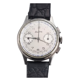 1940's Breitling Premier Chronograph Stainless Steel Manual Watch 760