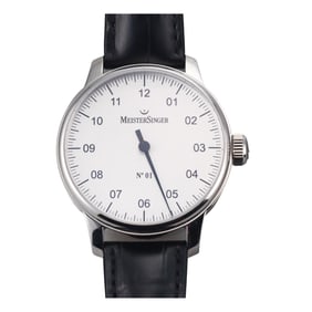 MeisterSinger No.1 Cream Dial Stainless Steel Manual Wind Watch