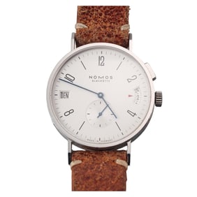Nomos Glashutte Tangomat GMT 40mm Day Date Watch 635