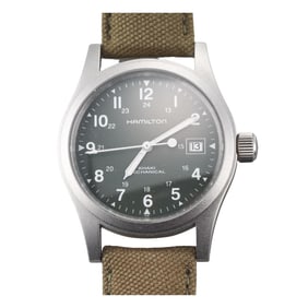 Hamilton Khaki Green Dial Mechanical Watch H694190
