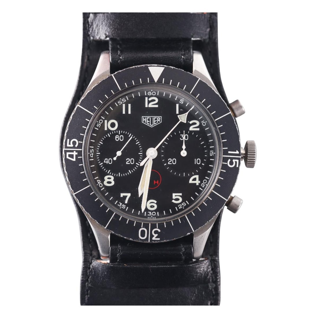 1970s Heuer Bundeswehr 1550 SG Flyback Chronograph Watch (1 of 4)