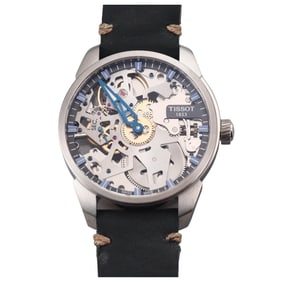 Tissot T-Complication Squelette 43mm Mechanical Skeleton Dial Watch T070.405.16.411.00