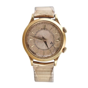 Jaeger LeCoultre Memovox 18k Gold Alarm Vintage Watch cal. P 489/1