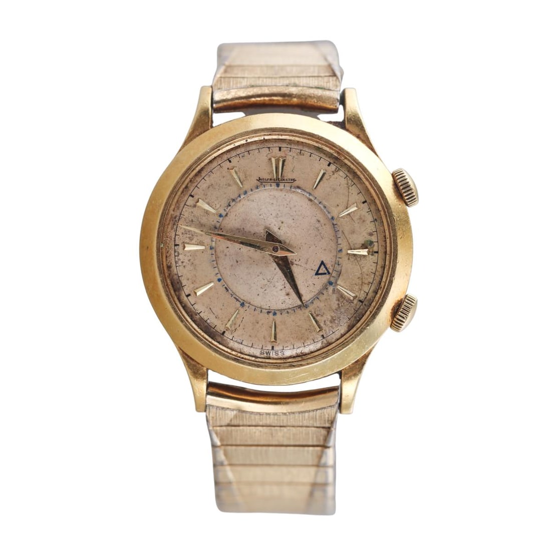 Jaeger LeCoultre Memovox 18k Gold Alarm Vintage Watch cal. P 489/1 (1 of 3)