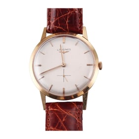 Longines 18k Rose Gold Vintage Manual Wind Watch cal. 19.4