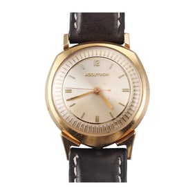 Accutron Asymmetrical 14k Gold Electric Watch