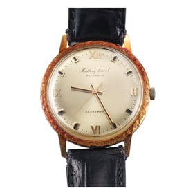 Matthew Tissot Vintage 18k Gold Sea Nymph Automatic Watch