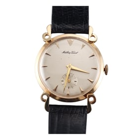 Matthew Tissot Vintage 14k Gold Manual Wind Fancy Lugs Watch