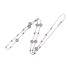 Ippolita Lollipop Sterling Silver Blue Topaz Station Necklace