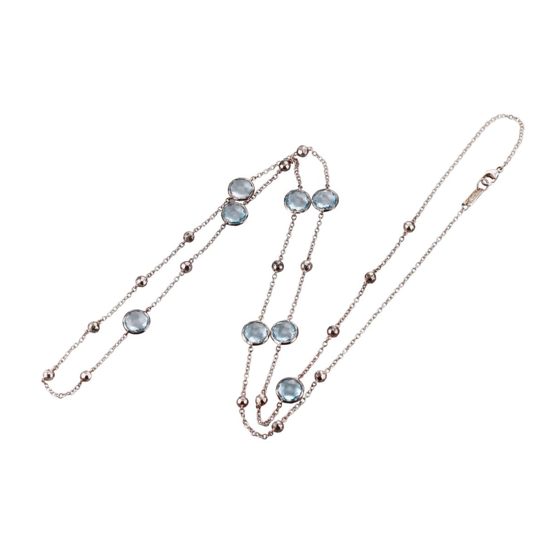 Ippolita Lollipop Sterling Silver Blue Topaz Station Necklace (1 of 3)
