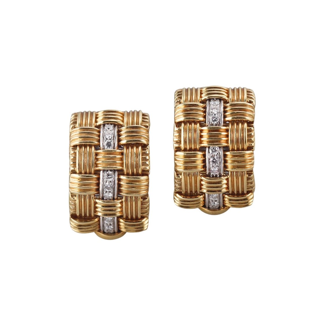 Roberto Coin Appassionata 18k Gold Diamond Earrings (1 of 3)