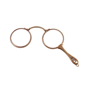 Tiffany & Co Antique 14k Gold Lorgnette Pendant