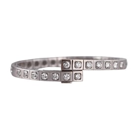 Cartier Tectonique 18k Gold 3.78ctw Diamond Bracelet