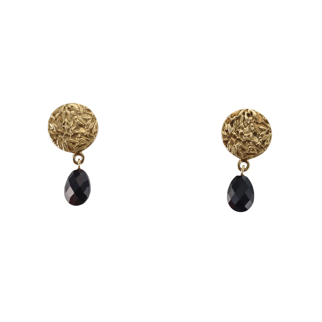 Robin Rotenier 18k Gold Onyx Drop Earrings (1 of 3)
