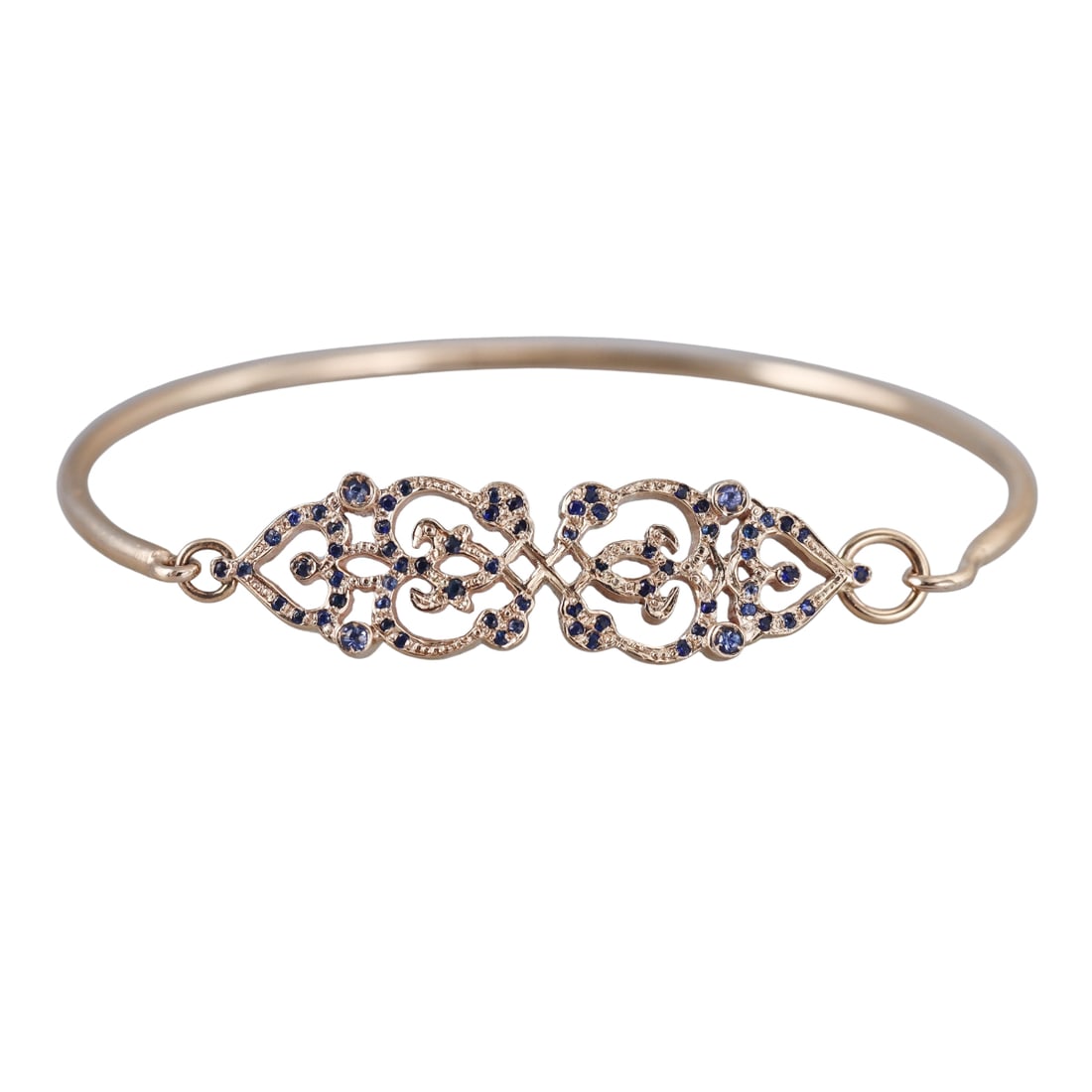 Sabine Getty 18k Gold Sapphire Bracelet: Metal : 18k Yellow Gold Designer : Sabine Getty Gemstone : Sapphire Measurements : Bracelet will fit approx. 7" wrist , center section is 45mm x 12mm. Marked: : 750, Italian mark, 750