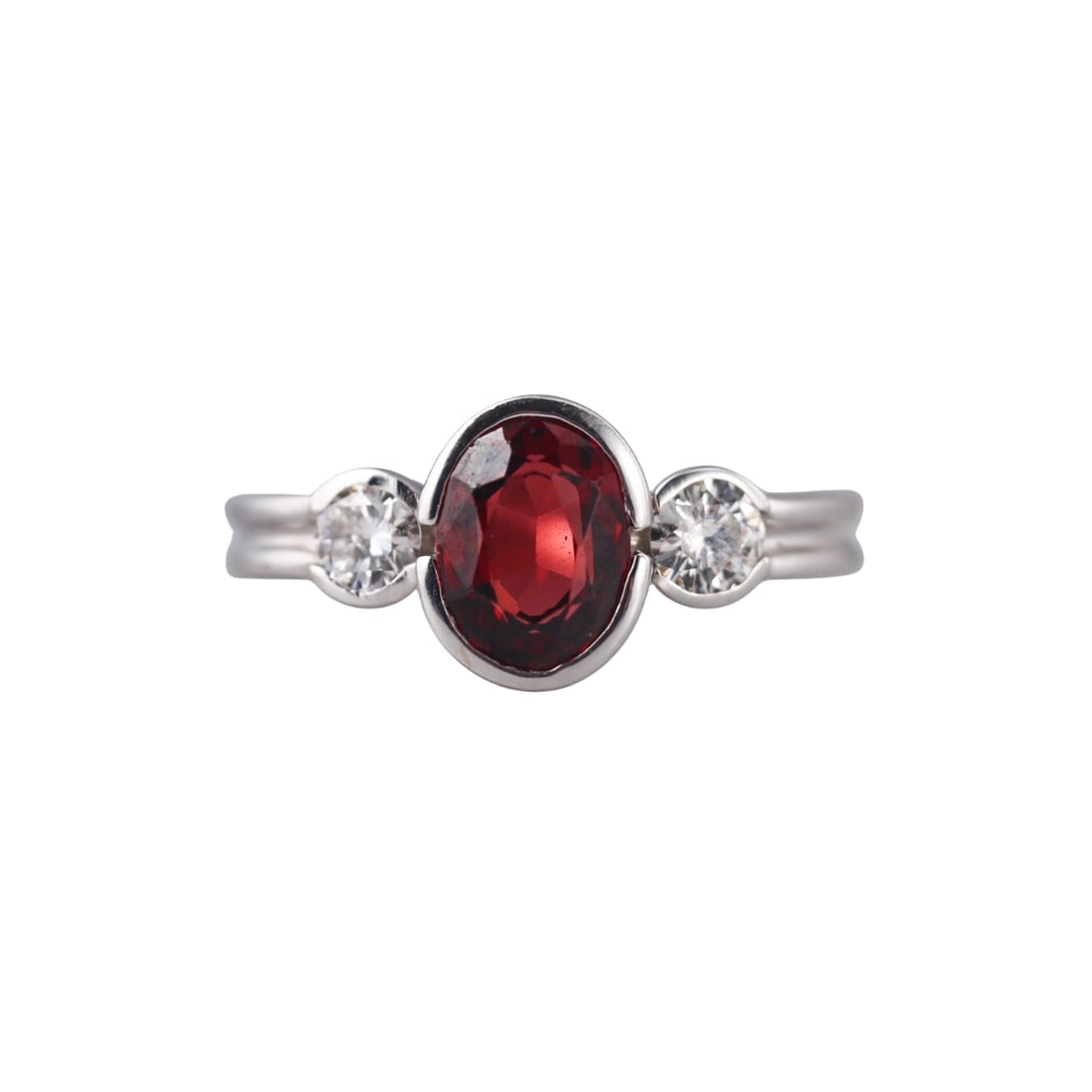 14k Gold Garnet Diamond Ring (1 of 3)