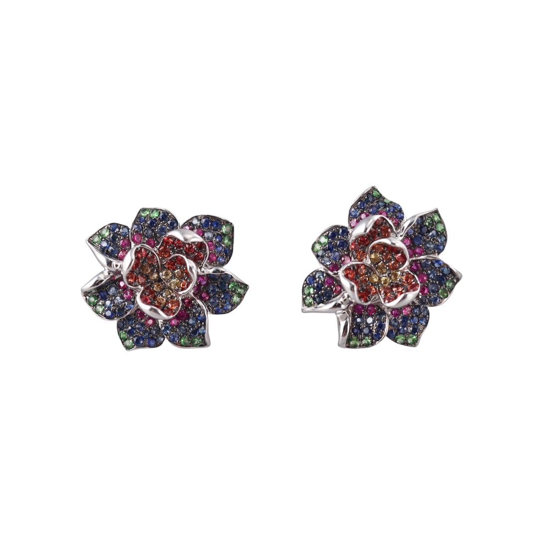 Colette Jewelry Ombré Bouquet D'or 18k Gold Sapphire Earrings (1 of 3)