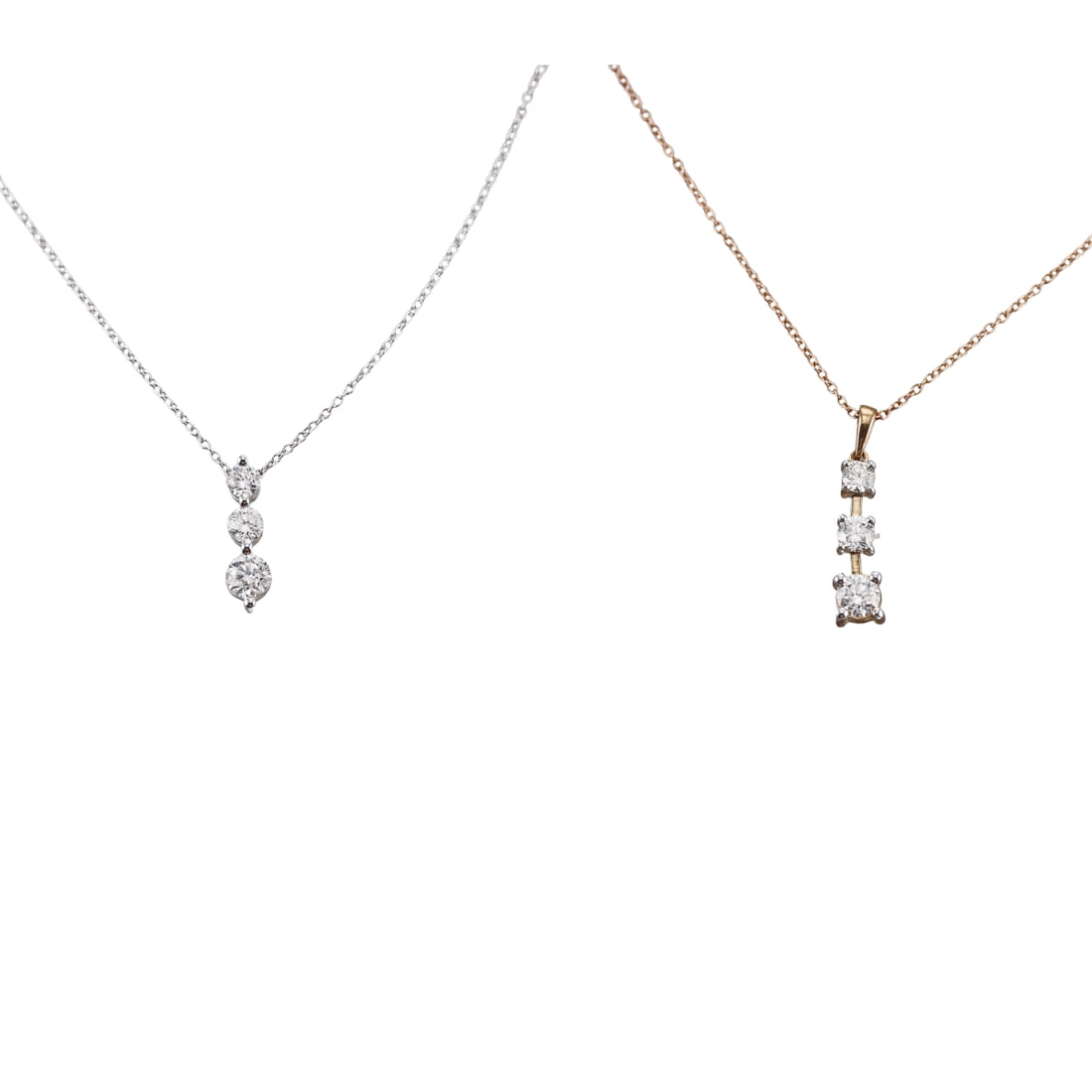 Kallati Gold Diamond Pendant Necklace Lot of 2 (1 of 3)