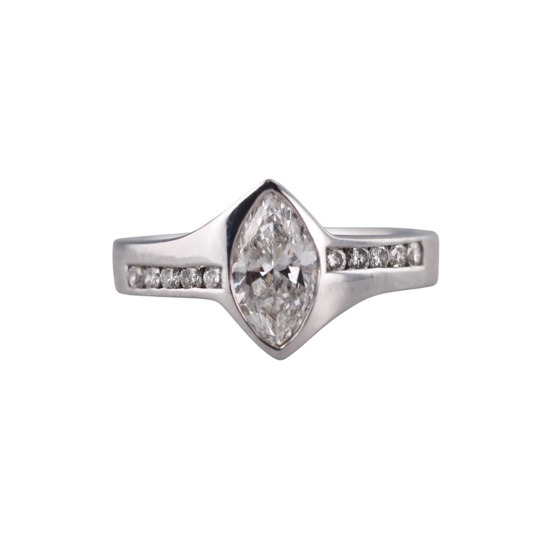 18k Gold 1ct Marquise Diamond Engagement Ring (1 of 4)