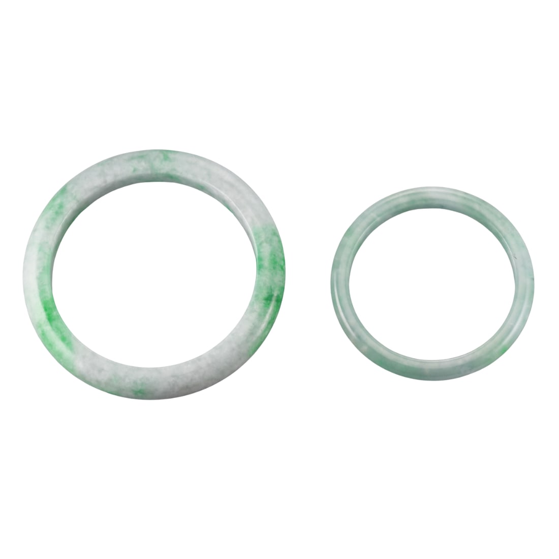 Jade Bangle Bracelet Set - 2