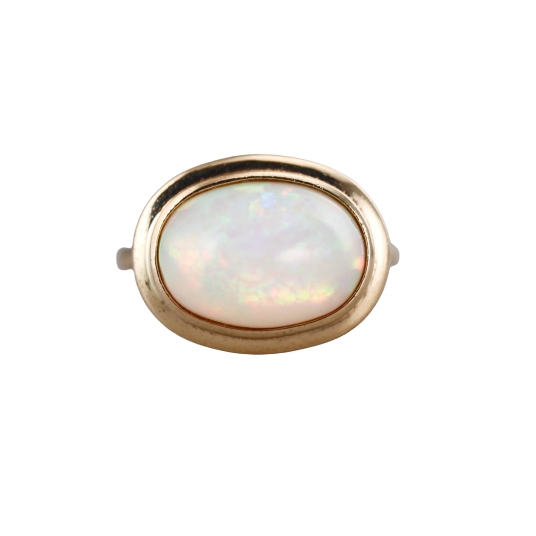 4.92ct Natural Opal Cabochon 18k Gold Ring (1 of 3)