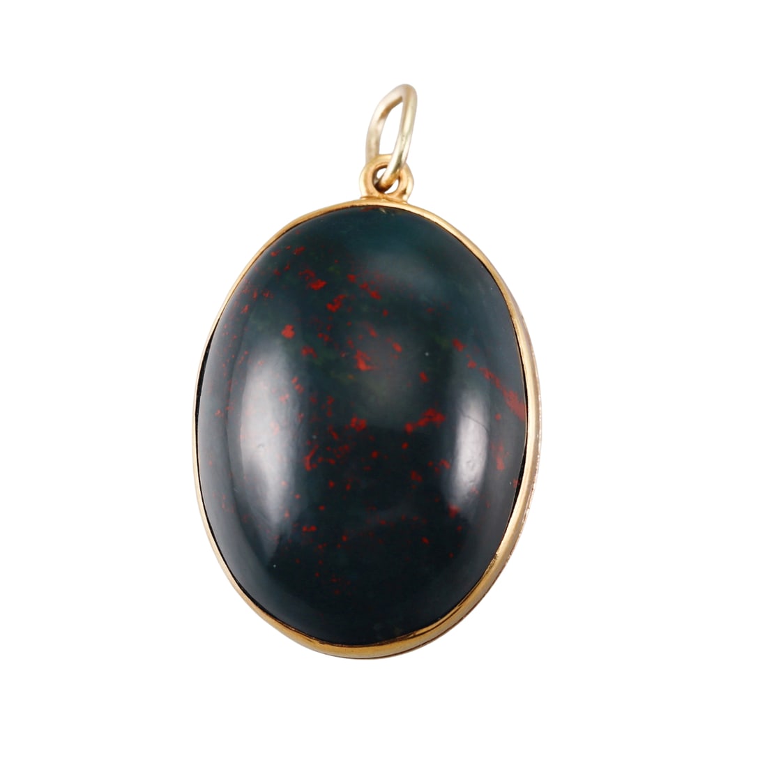 Antique 14k Gold Bloodstone Pendant Locket (1 of 4)