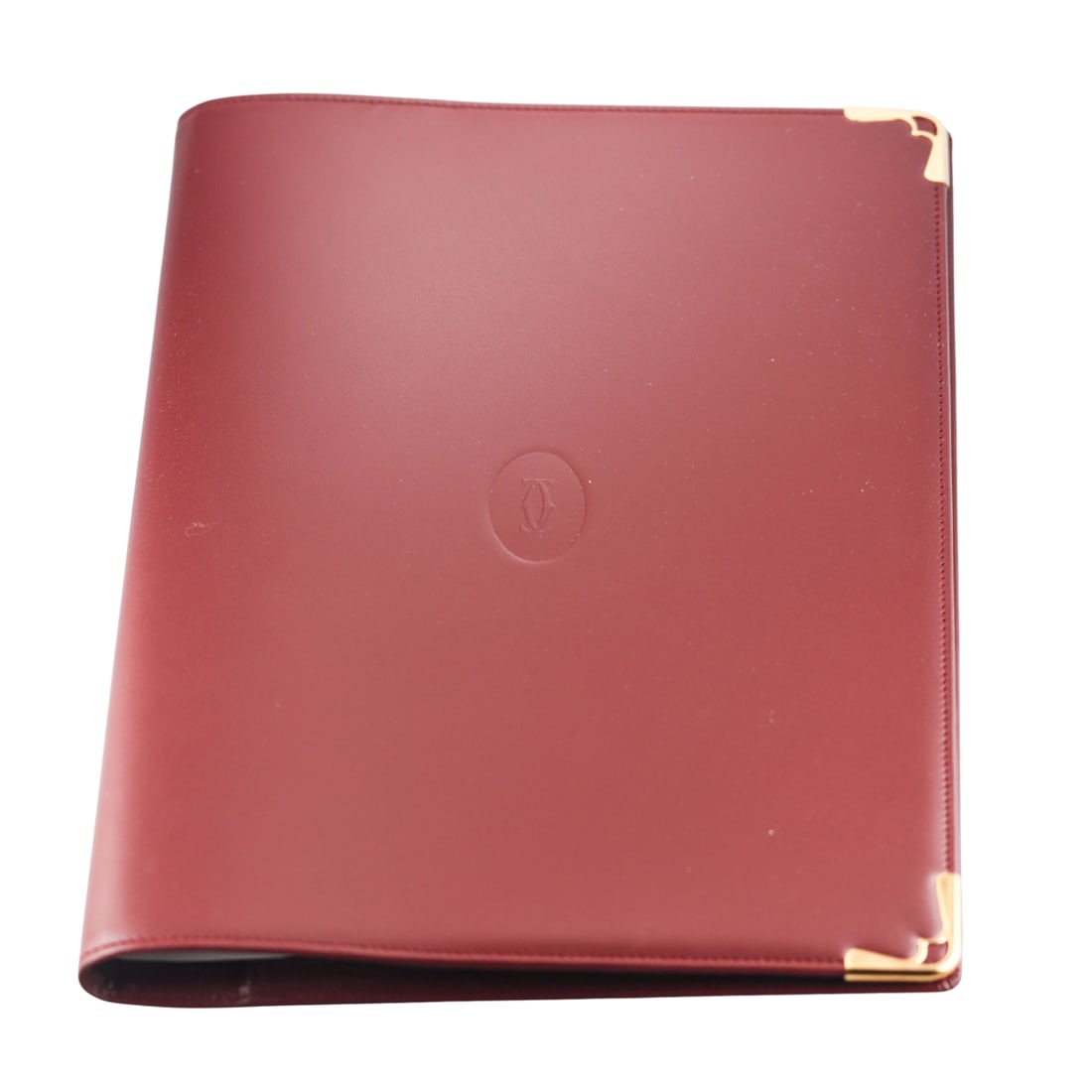 Cartier Leather Agenda Planner Case Cover: Material : Leather Designer : Cartier Measurements : Measures 10" x 7.5". Condition: : Mint, unworn, old stock. Additional: In box.