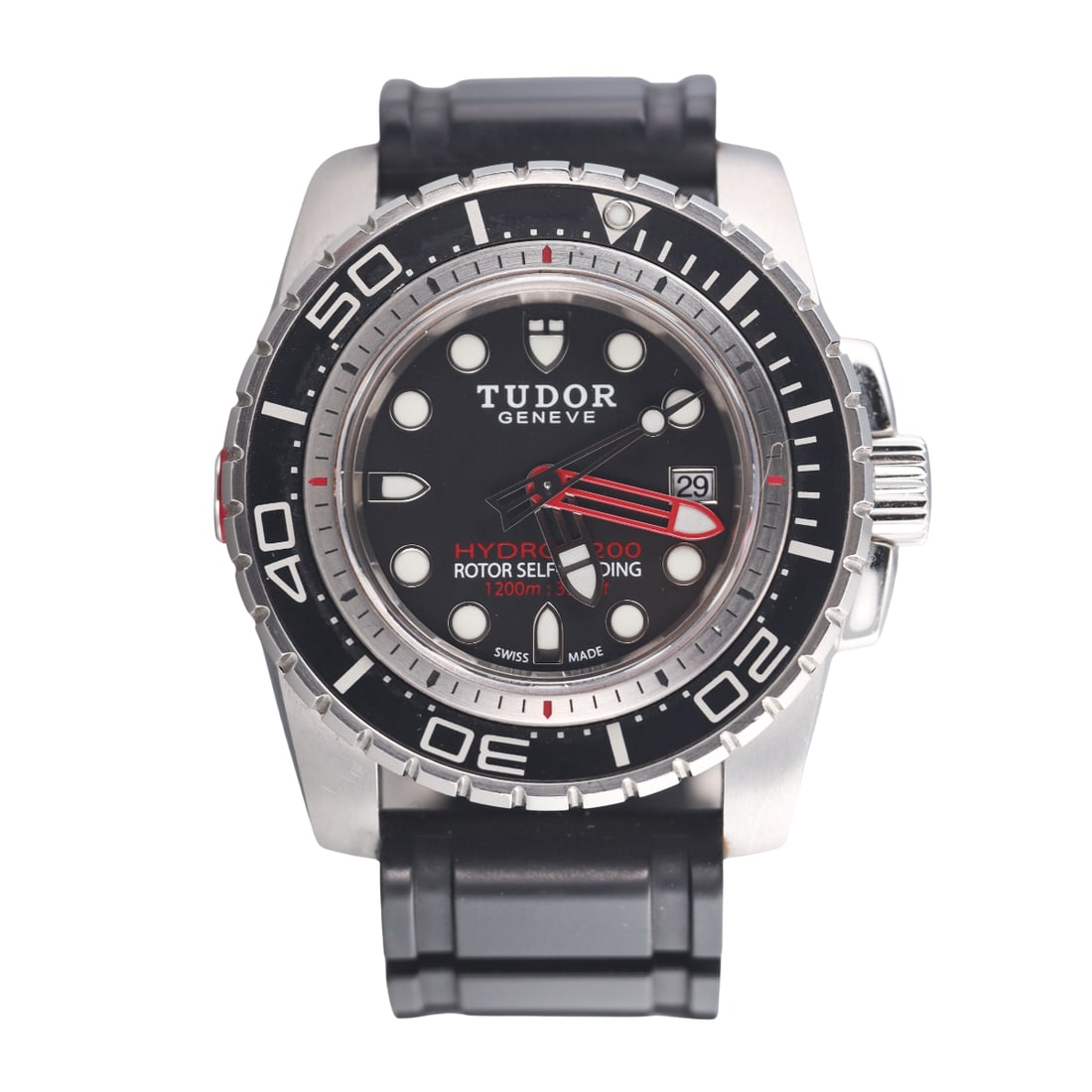 Tudor Hydronaut 1200M Steel Black Automatic Watch 25000 (1 of 4)