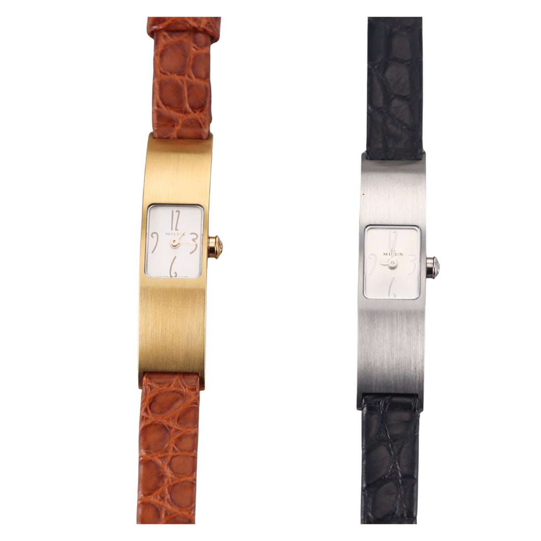 Milus Eridana Gold Tone Steel Ladies Watch Lot of 2 ERI004 ERI019P (1 of 4)