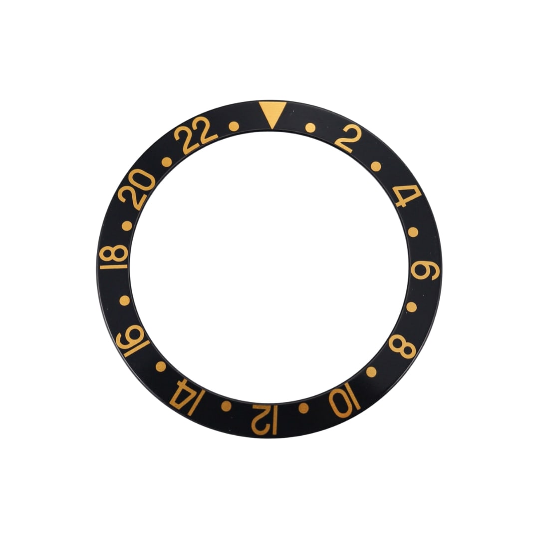 Rolex GMT Master Bezel Insert 16753: Metal : Stainless Steel Designer : Rolex Measurements : Diameter 38mm. Reference/Model: : 315-16756-1 J-08.