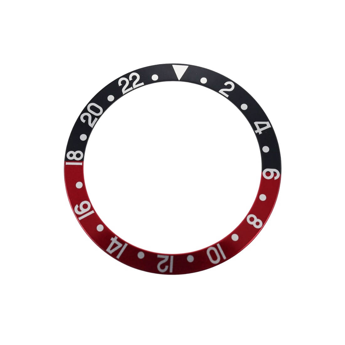 Rolex GMT Master Bezel Insert 16760: Metal : Stainless Steel Designer : Rolex Measurements : Diameter 38mm. Reference/Model: : 315-16760-7, J-11.