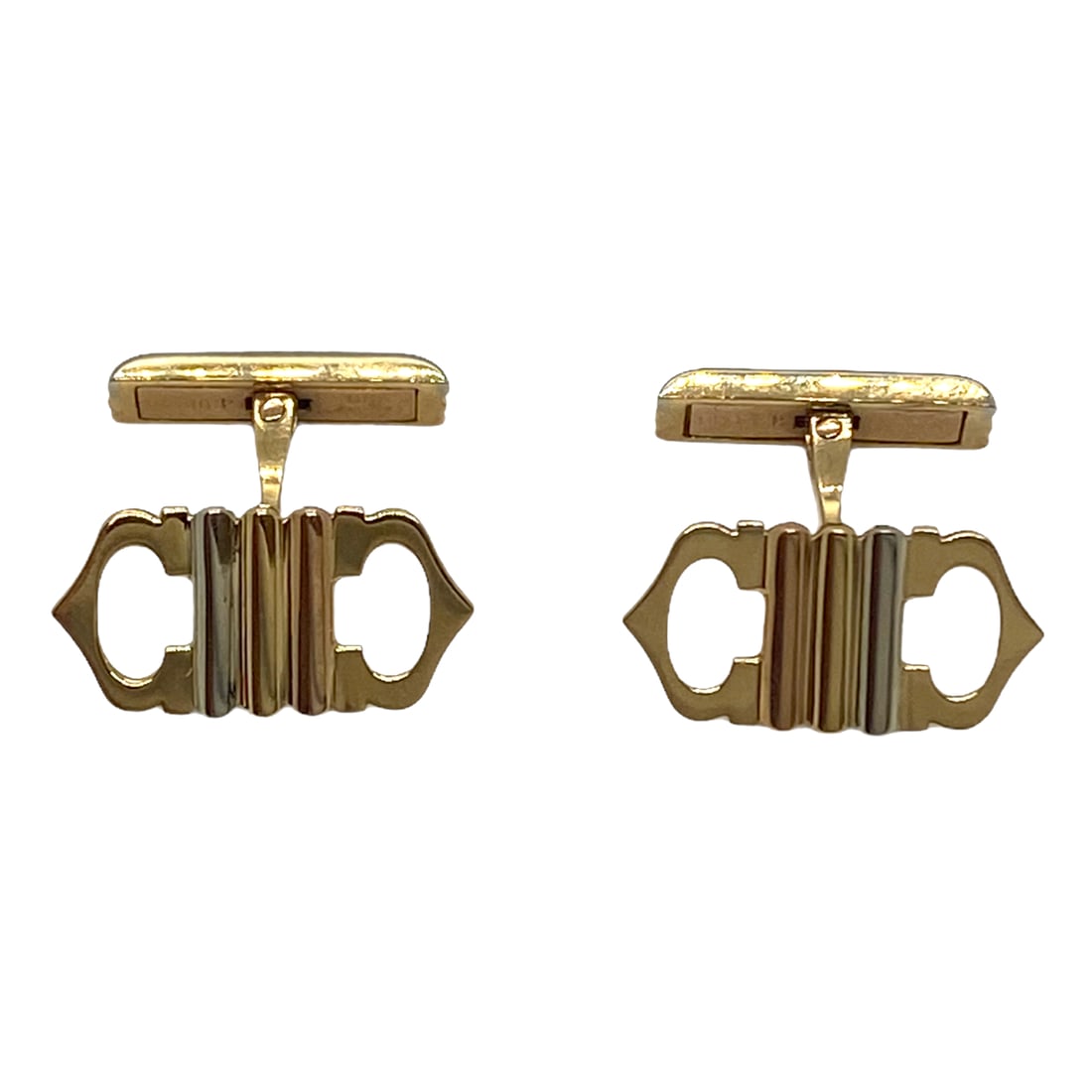 Cartier Trinity Tri Color 18k Gold Cufflinks (1 of 3)