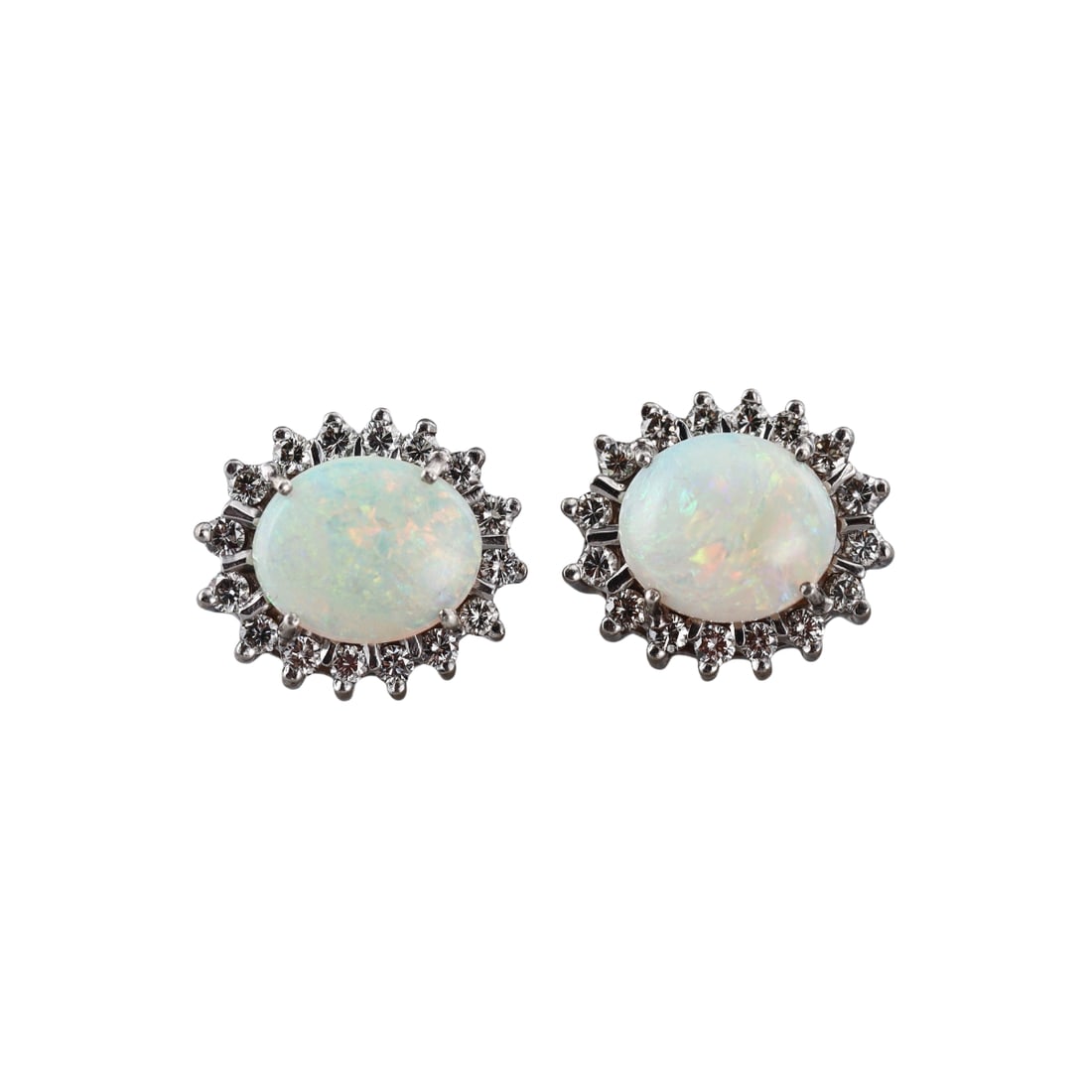 14k Gold Diamond Opal Earrings (1 of 3)