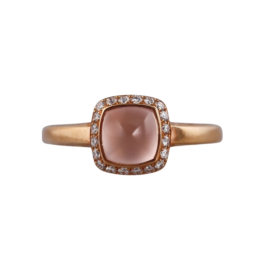 Fred Pain de Sucre 18k Rose Gold Diamond Quartz Ring (1 of 5)