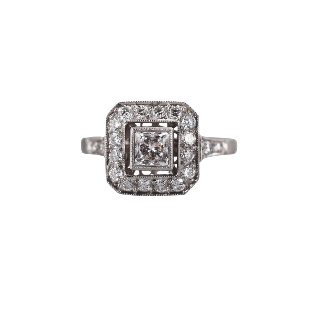 Platinum Diamond Engagement Ring (1 of 3)