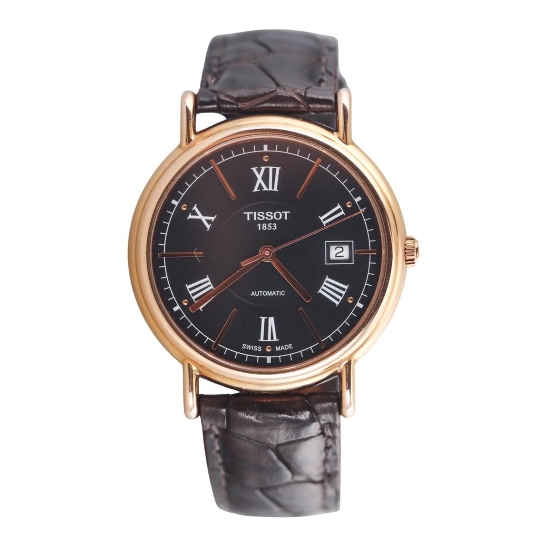 Tissot T-Gold 18k Rose Gold Automatic Watch T907407 A (1 of 4)