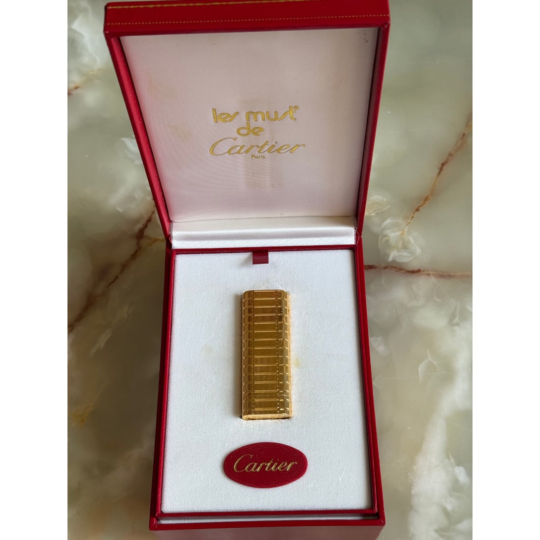 Cartier Vintage Gold Plated Oval Lighter (1 of 6)