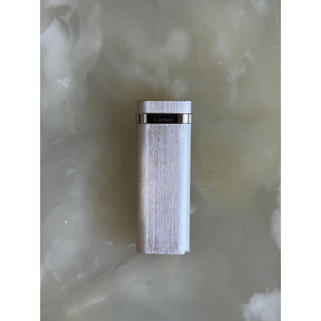 Must de Cartier Hairline Satin Finish Steel Lighter (1 of 3)